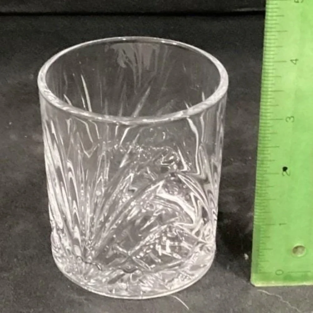 JASVIC Whiskey Glass Set of 4 Crystal Tumblers 300ml Lead-Free Drinkware – Clear
